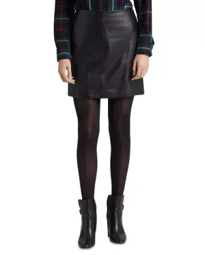 Lauren Ralph Lauren Leather Mini Pencil Skirt