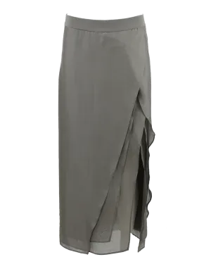 Layered Slit Skirt