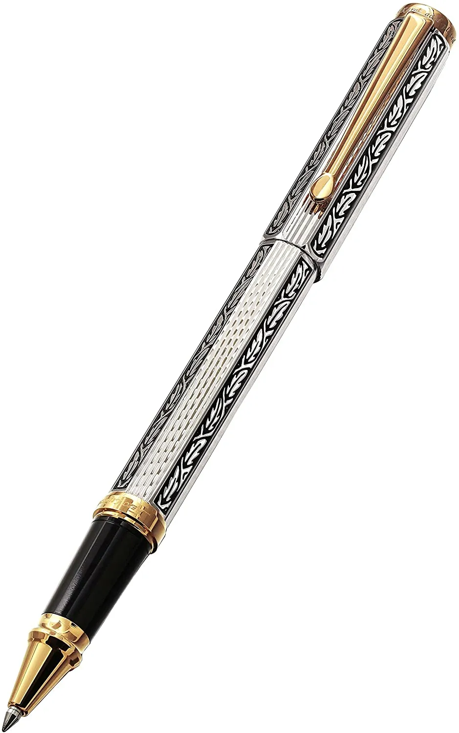 Legionnaire 18K Gold & Platinum Plated Diamond-Cut Rollerball Pen