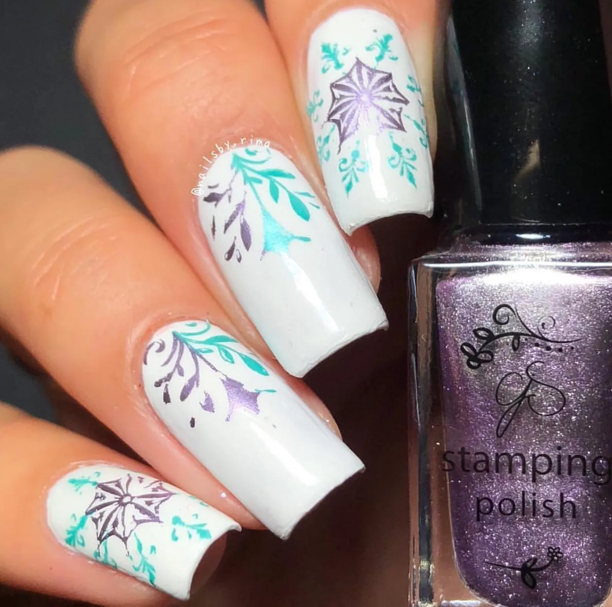 Let it Snow (CjSC-18)  - Steel Nail Art Stamping Plate
