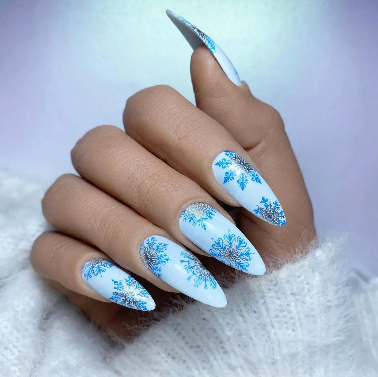 Let it Snow (CjSC-18)  - Steel Nail Art Stamping Plate
