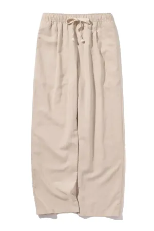Linen Blend Easy Trousers