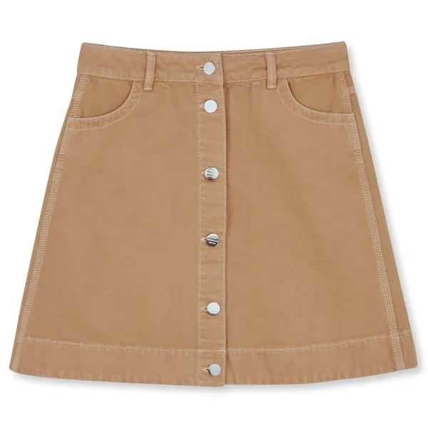 Mads Nørgaard W Ria Denim Skirt (tiger's eye)