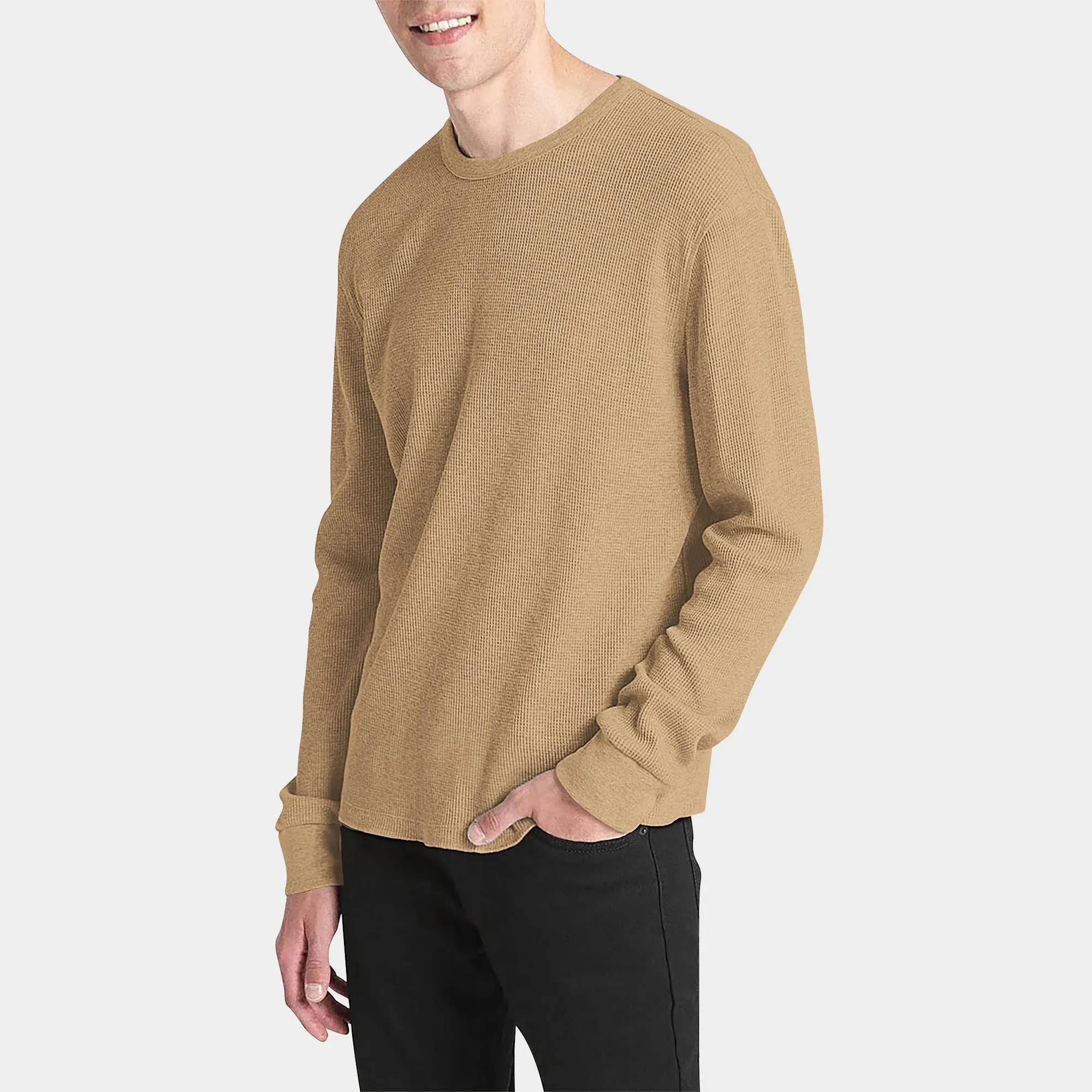 Men's Waffle Thermal Sweatshirts