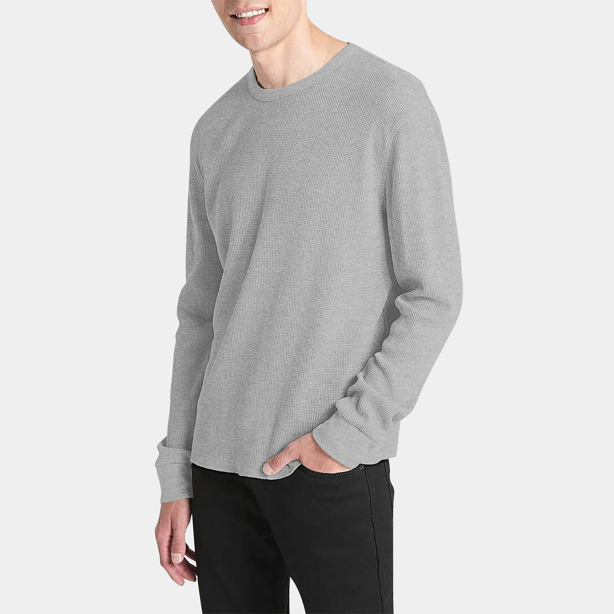 Men's Waffle Thermal Sweatshirts