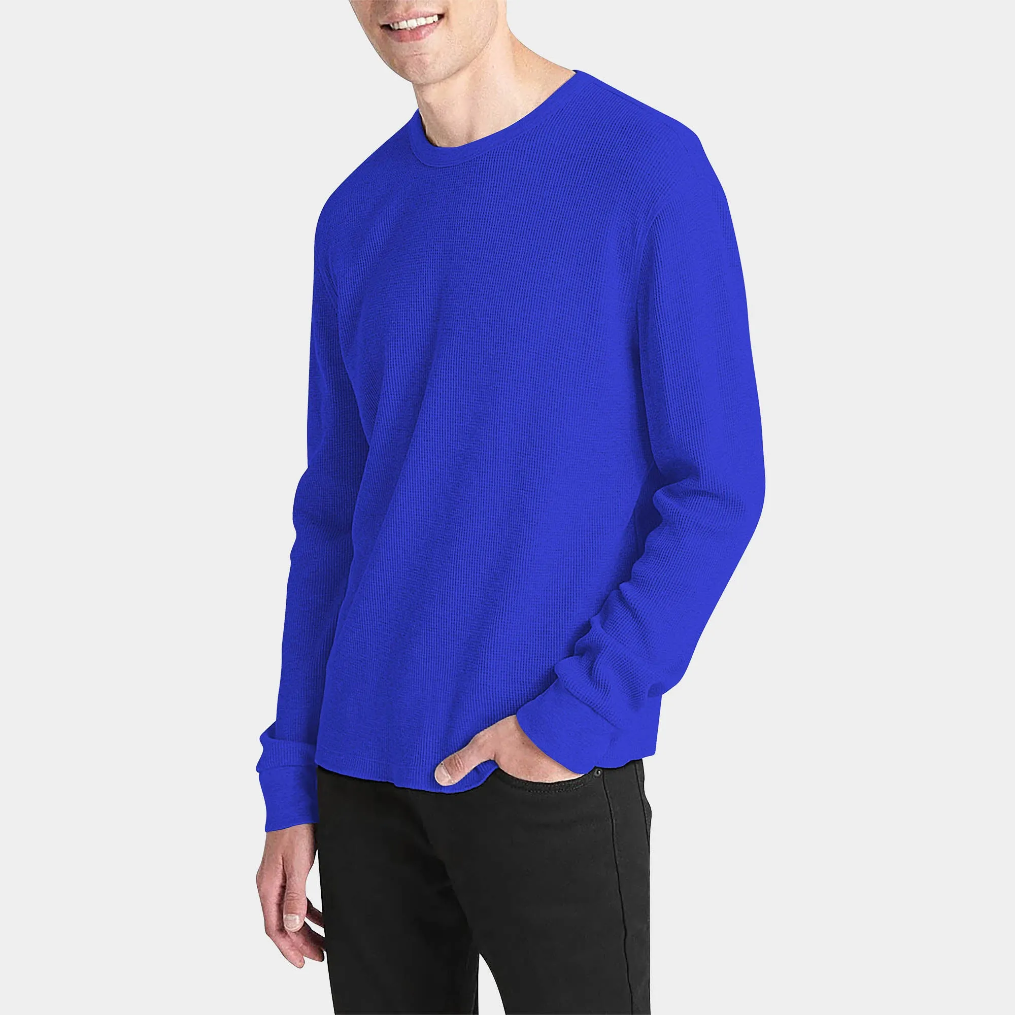 Men's Waffle Thermal Sweatshirts