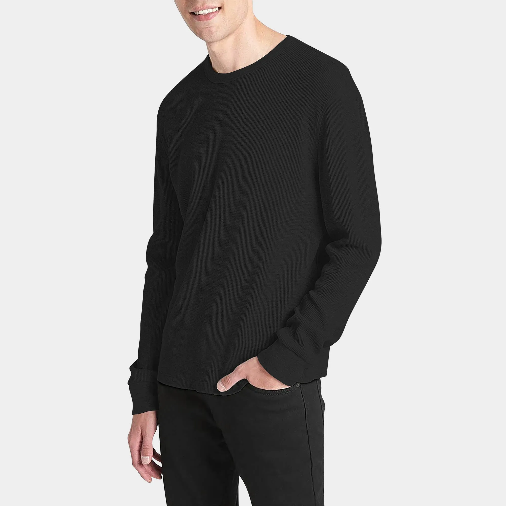 Men's Waffle Thermal Sweatshirts