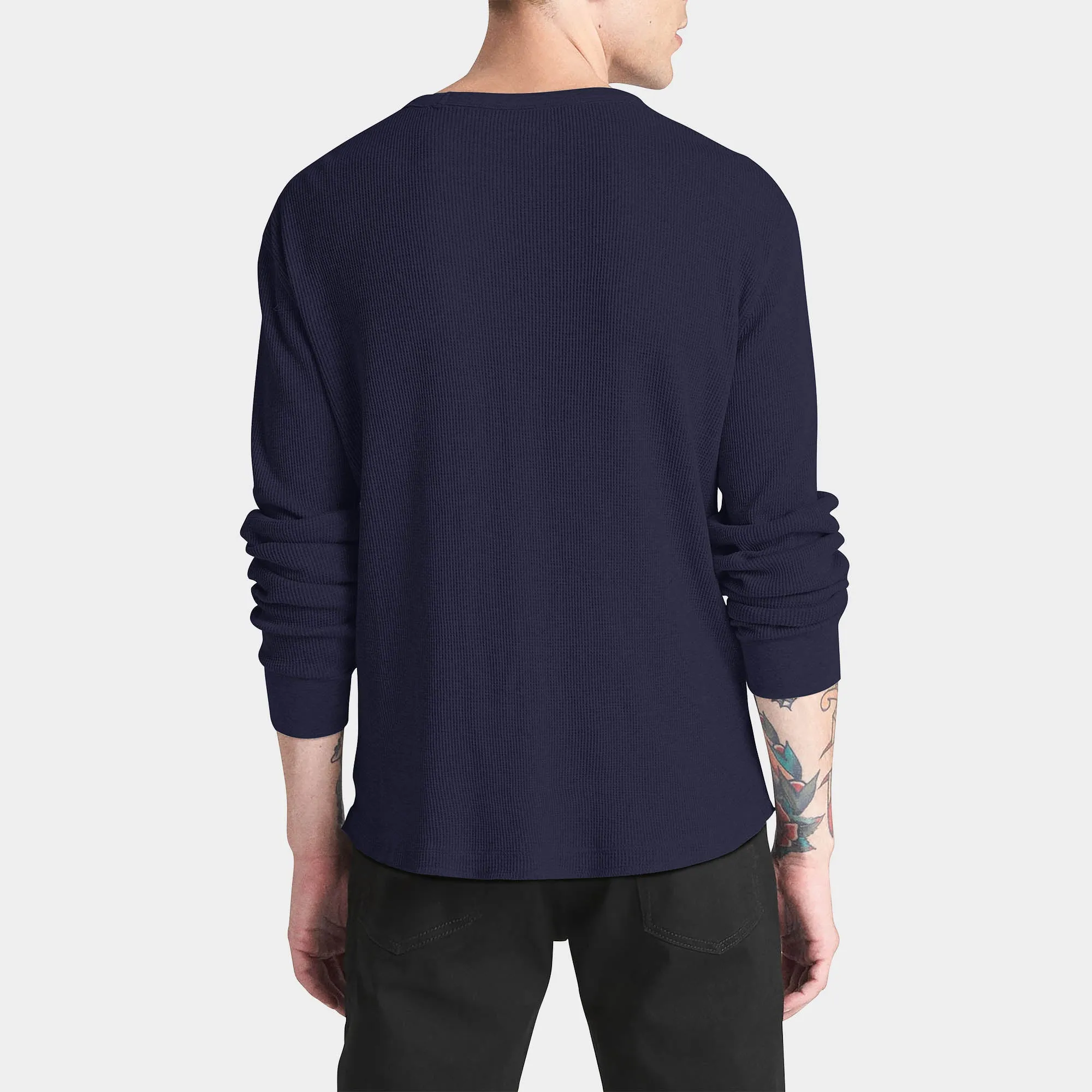 Men's Waffle Thermal Sweatshirts