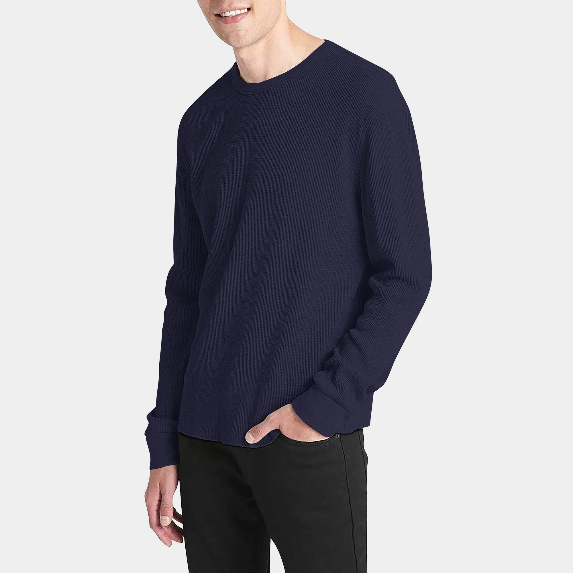 Men's Waffle Thermal Sweatshirts