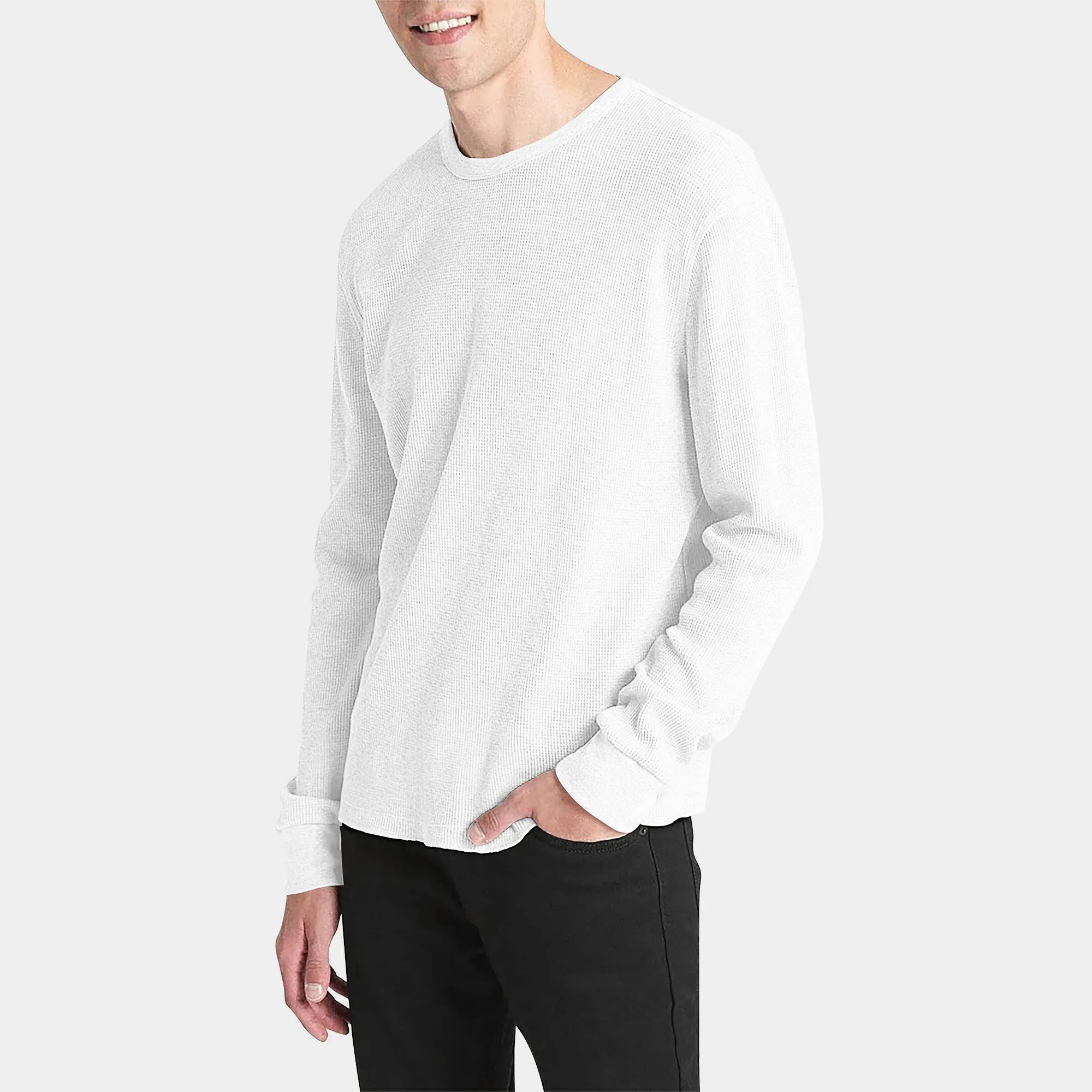 Men's Waffle Thermal Sweatshirts