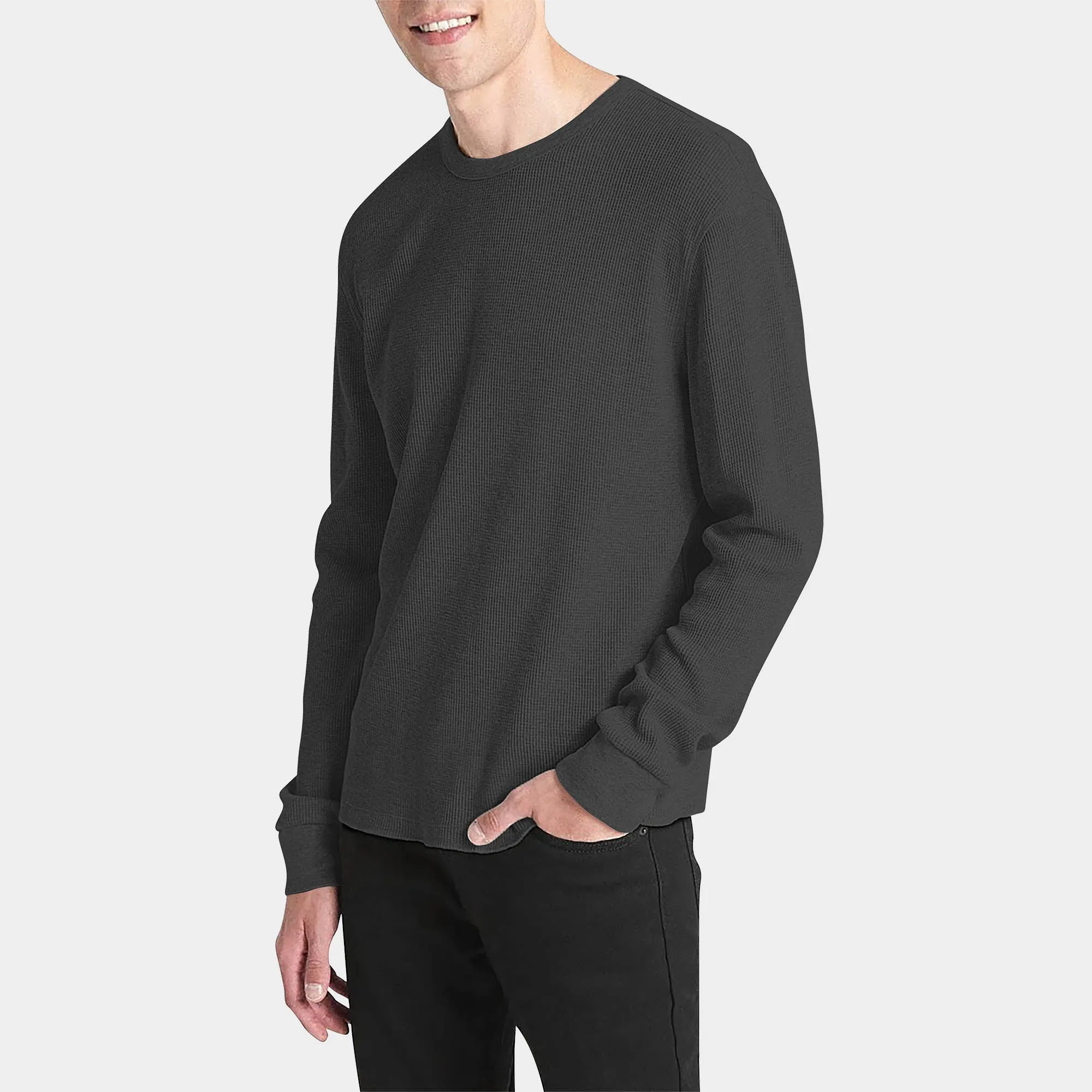 Men's Waffle Thermal Sweatshirts