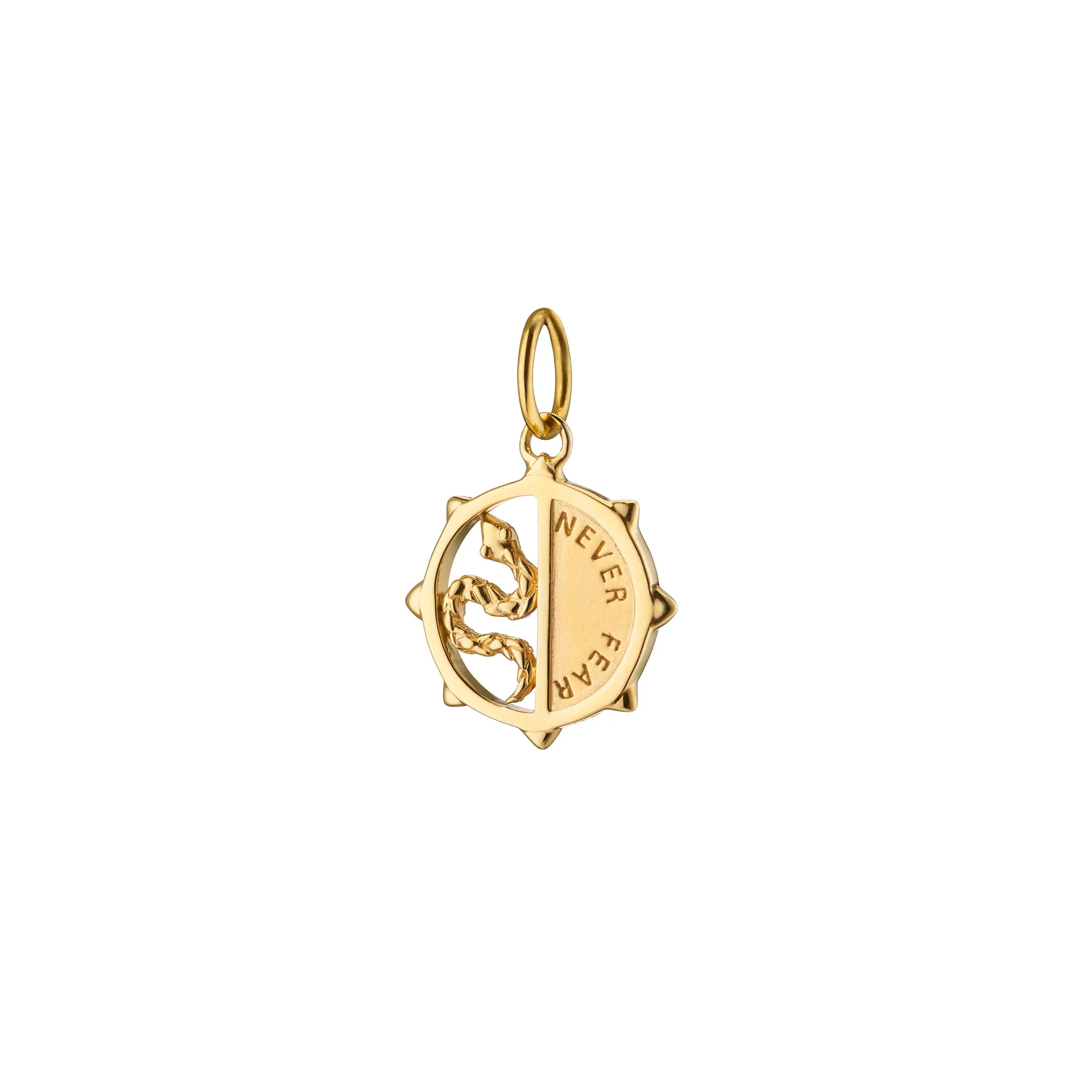 Mini "Never Fear" Snake Medallion