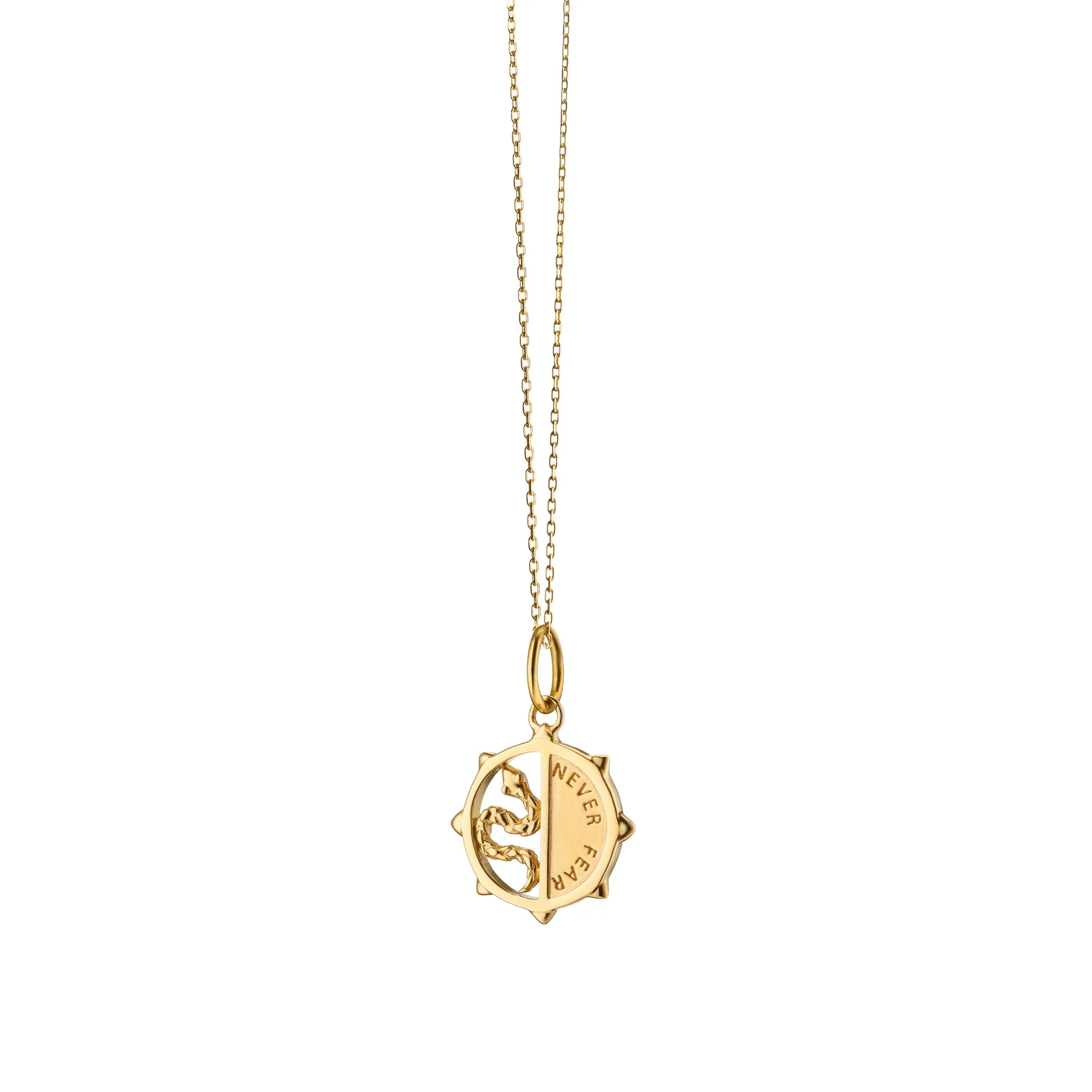 Mini "Never Fear" Snake Medallion