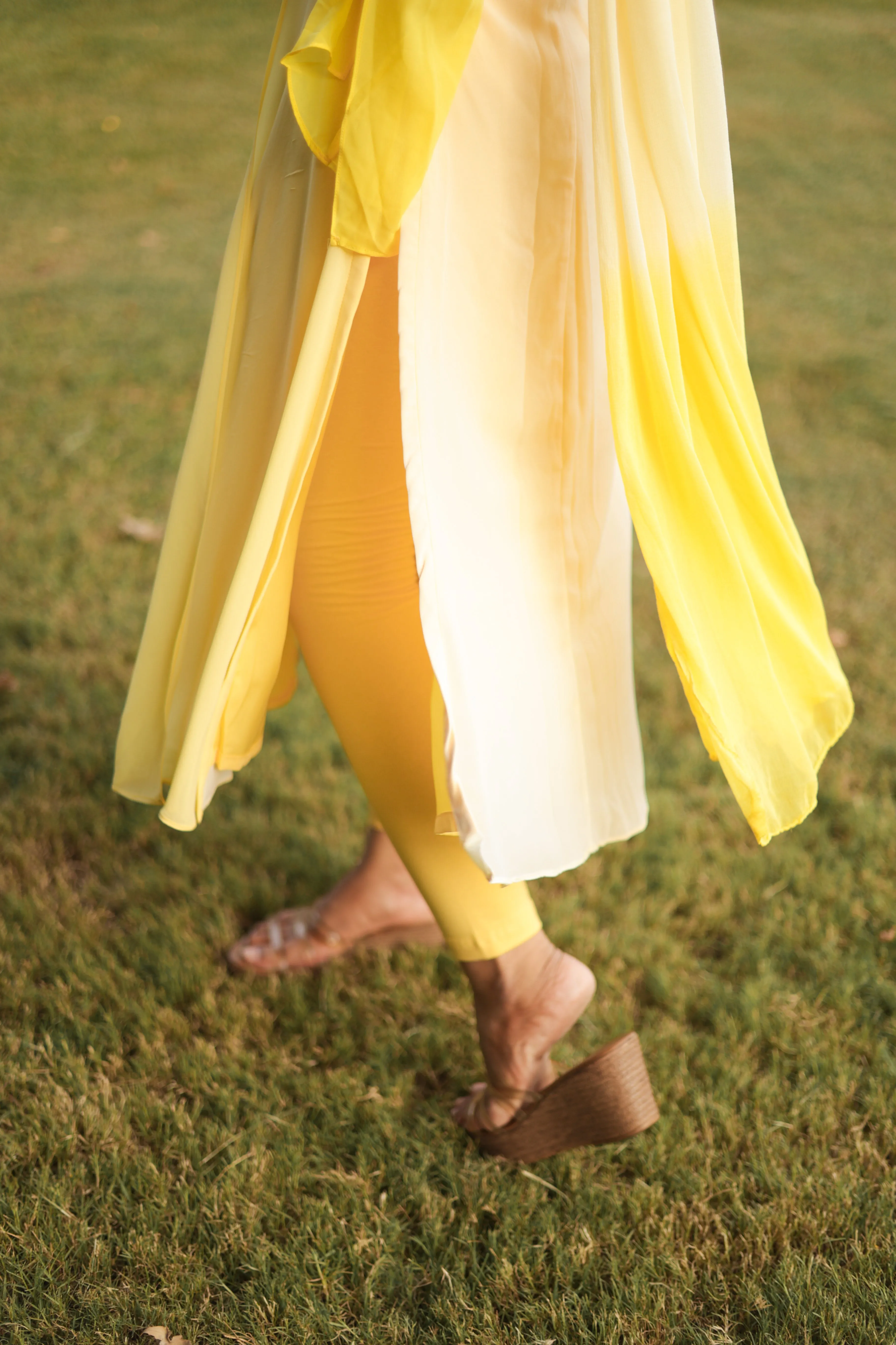 Munbe Vaa Yellow (Kurti Dupatta)
