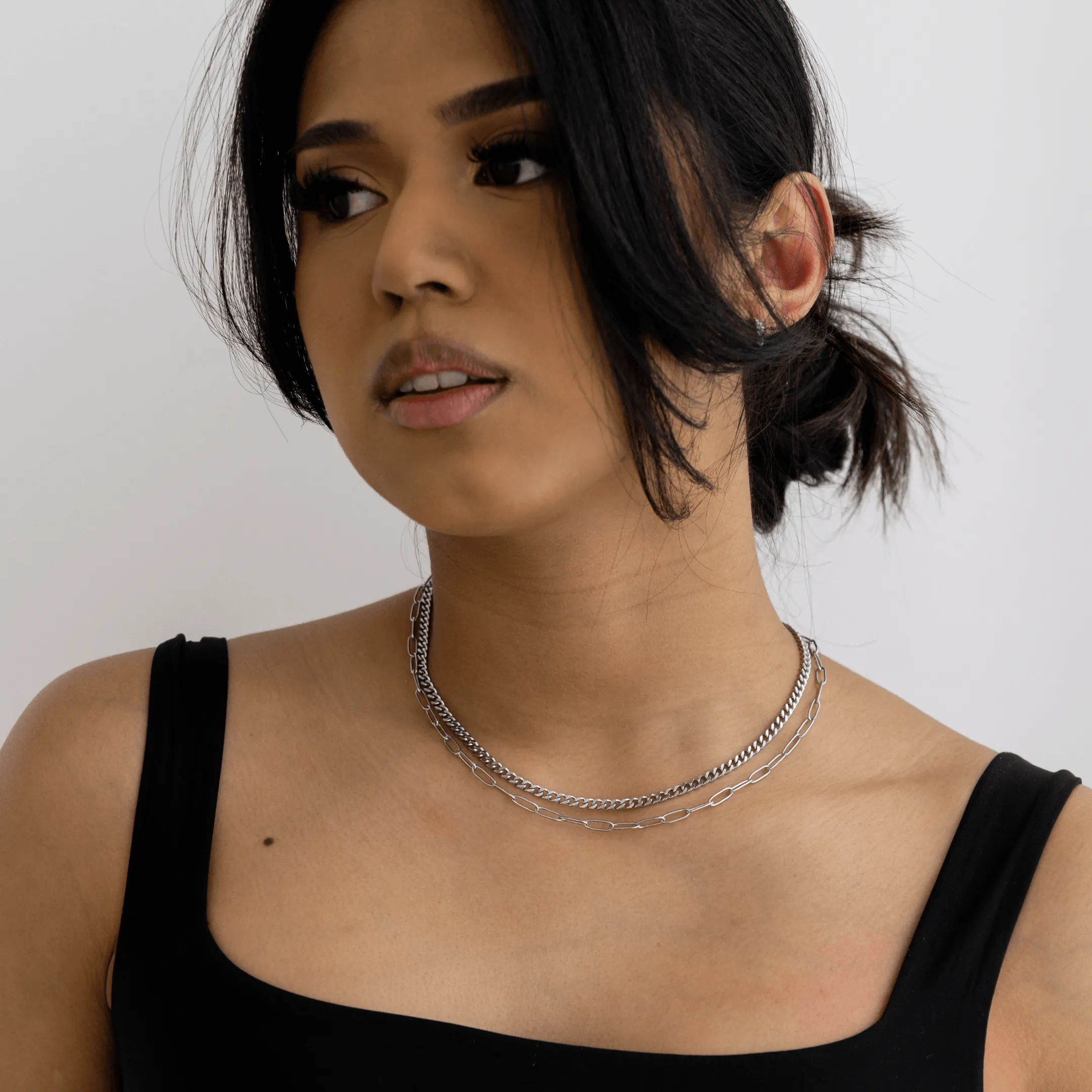 Perfect Pair Necklace - Silver