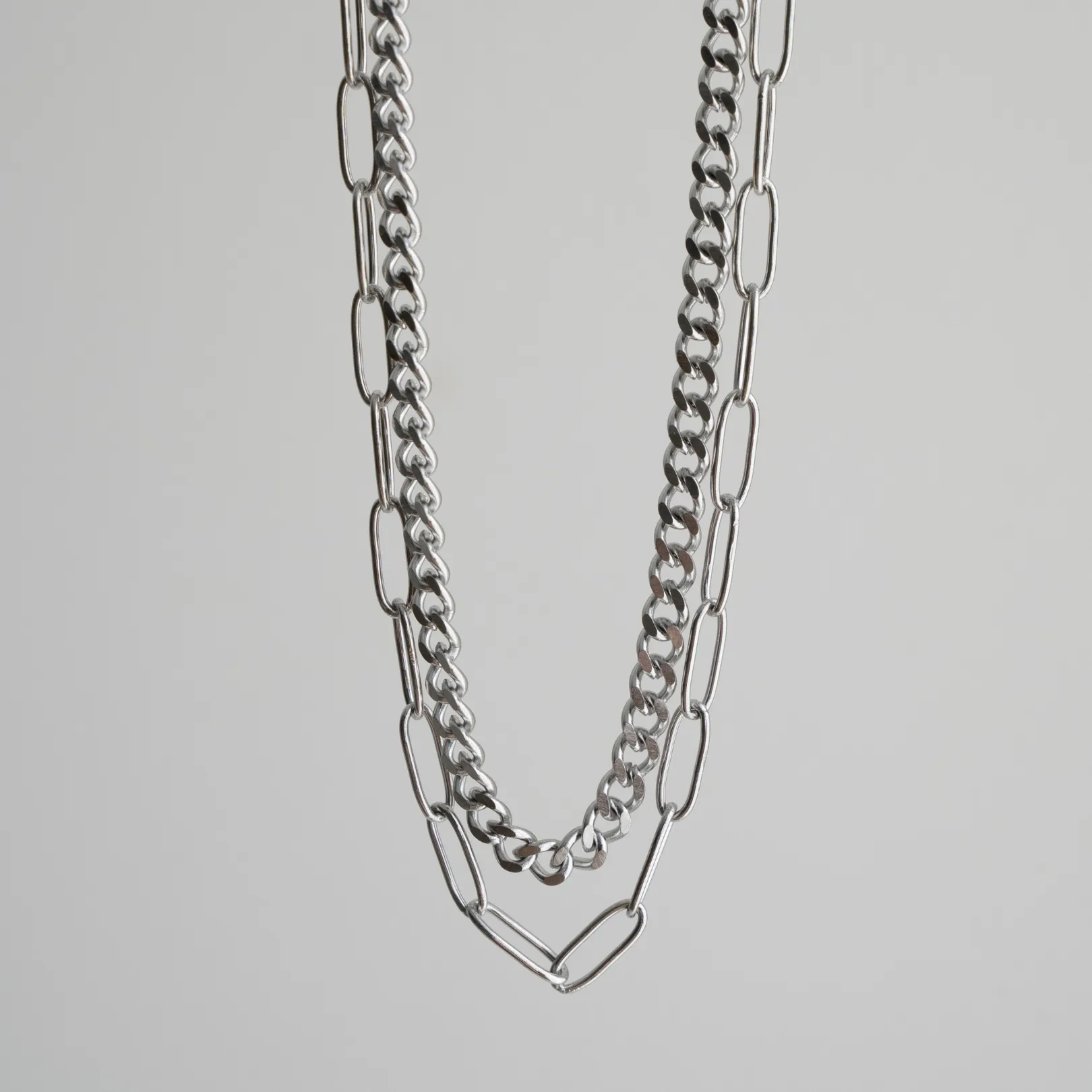 Perfect Pair Necklace - Silver
