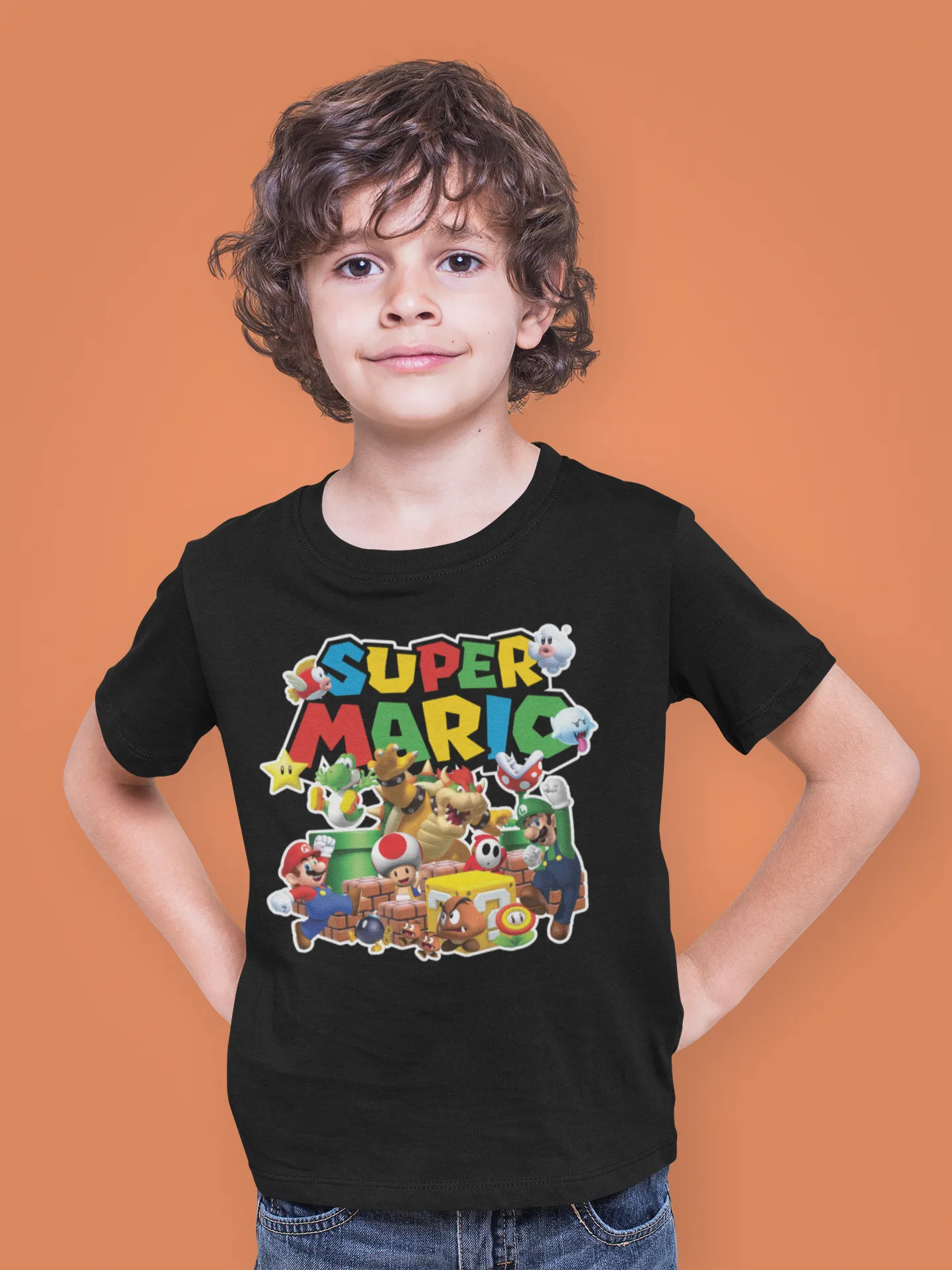 Personalized Super Mario Bros. Birthday Shirt