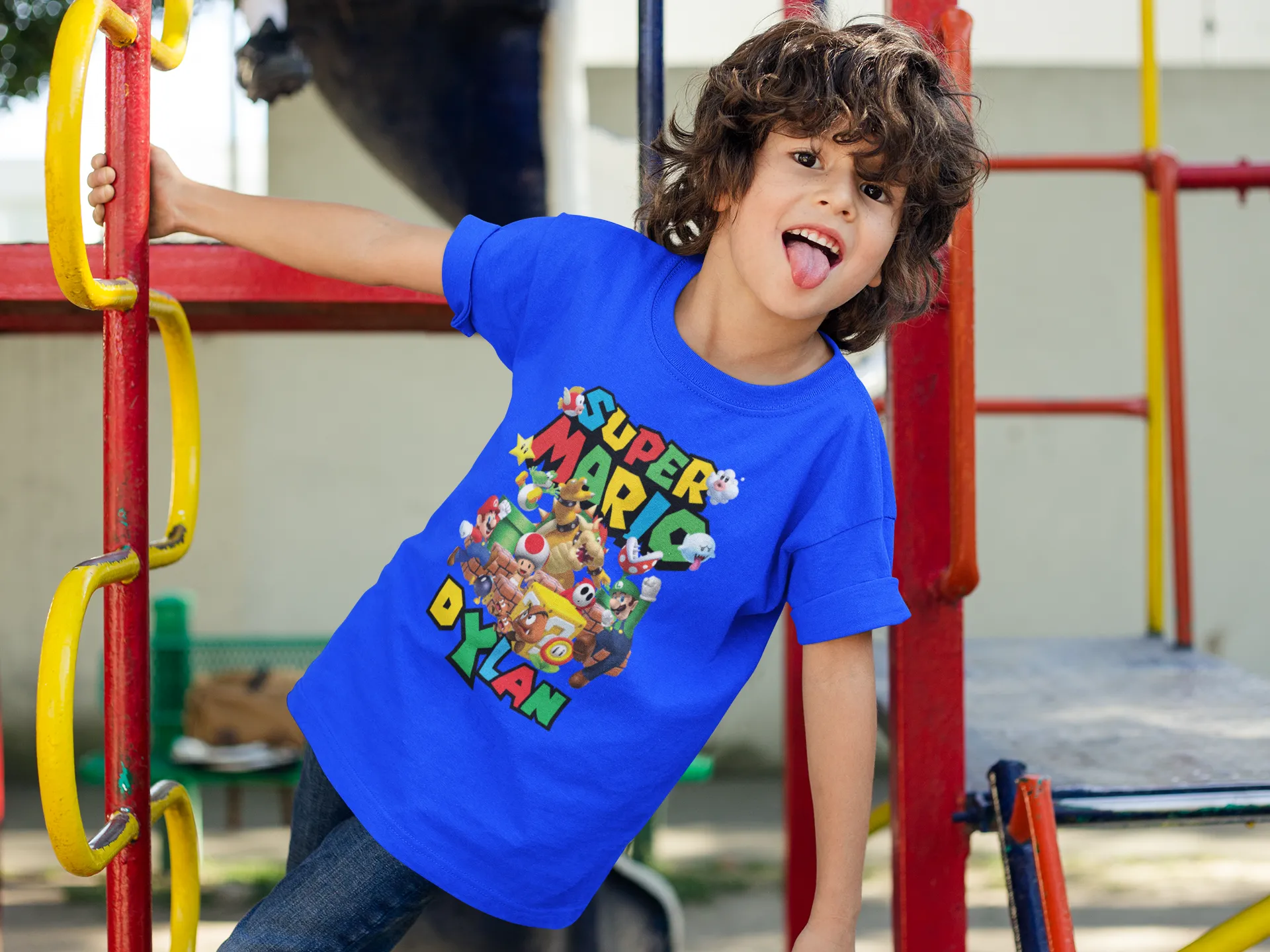 Personalized Super Mario Bros. Birthday Shirt