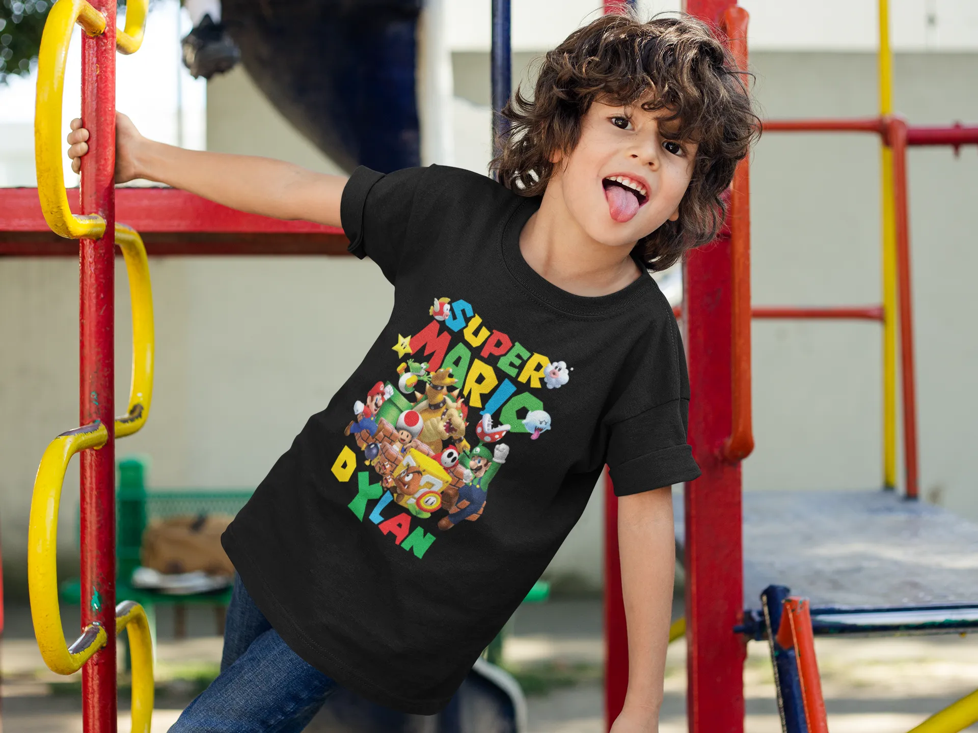 Personalized Super Mario Bros. Birthday Shirt