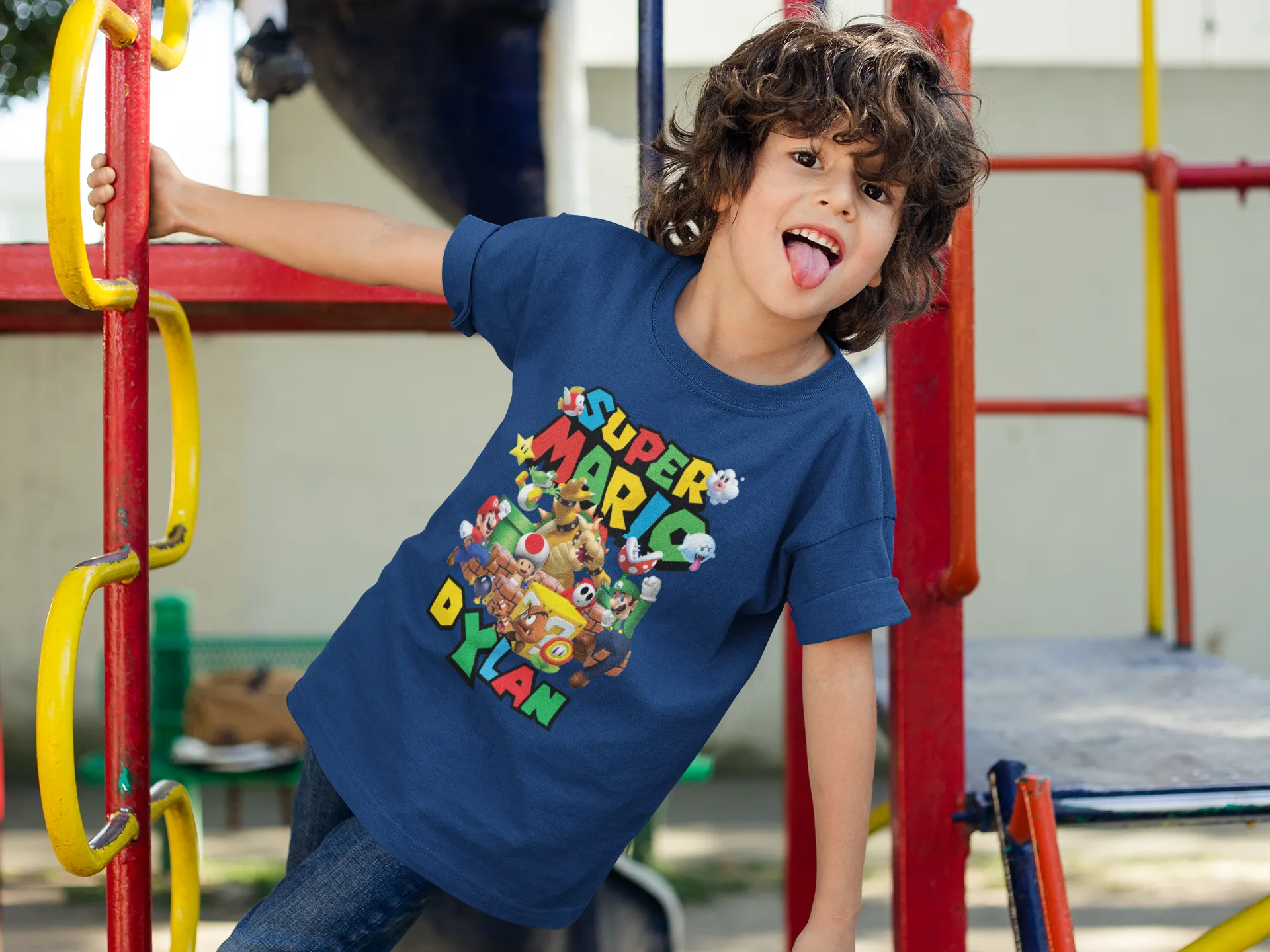 Personalized Super Mario Bros. Birthday Shirt