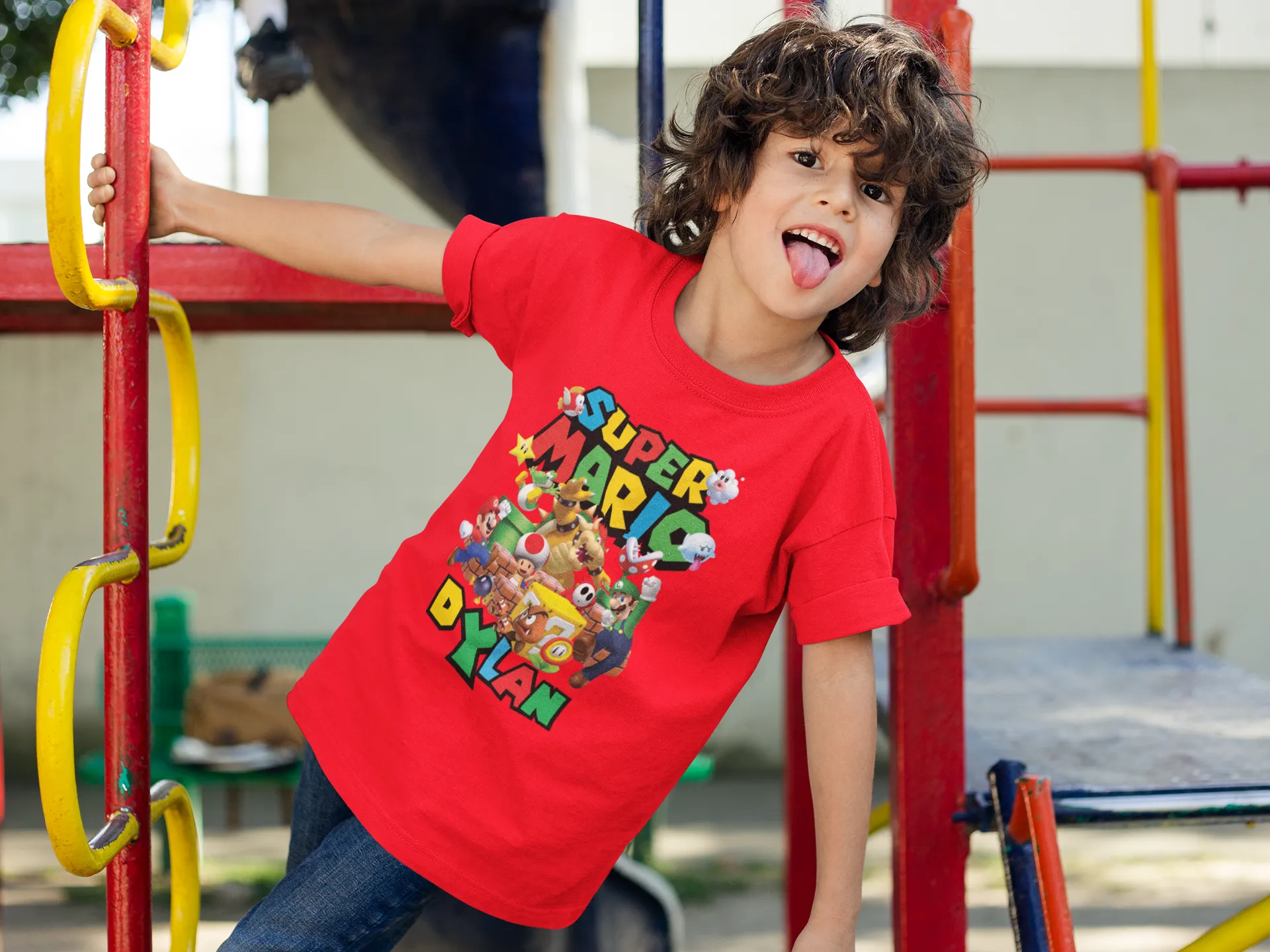 Personalized Super Mario Bros. Birthday Shirt