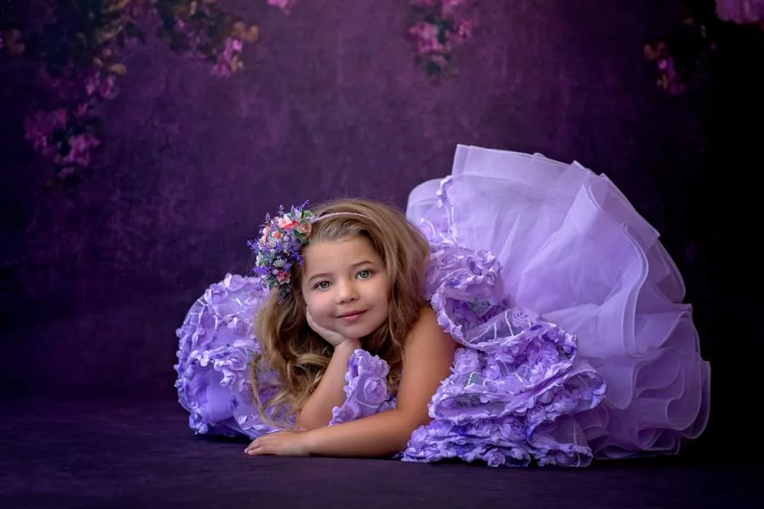 Petal "Eva" Petal Length Dress  Cape (4 Year-Petite 5 Year)