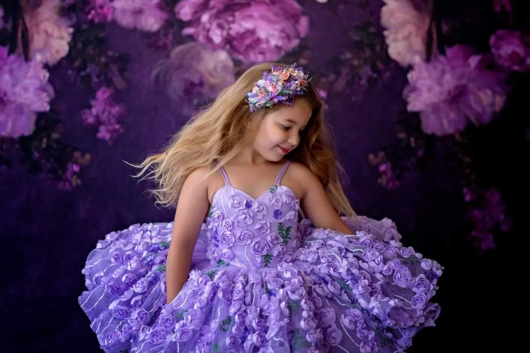 Petal "Eva" Petal Length Dress  Cape (4 Year-Petite 5 Year)