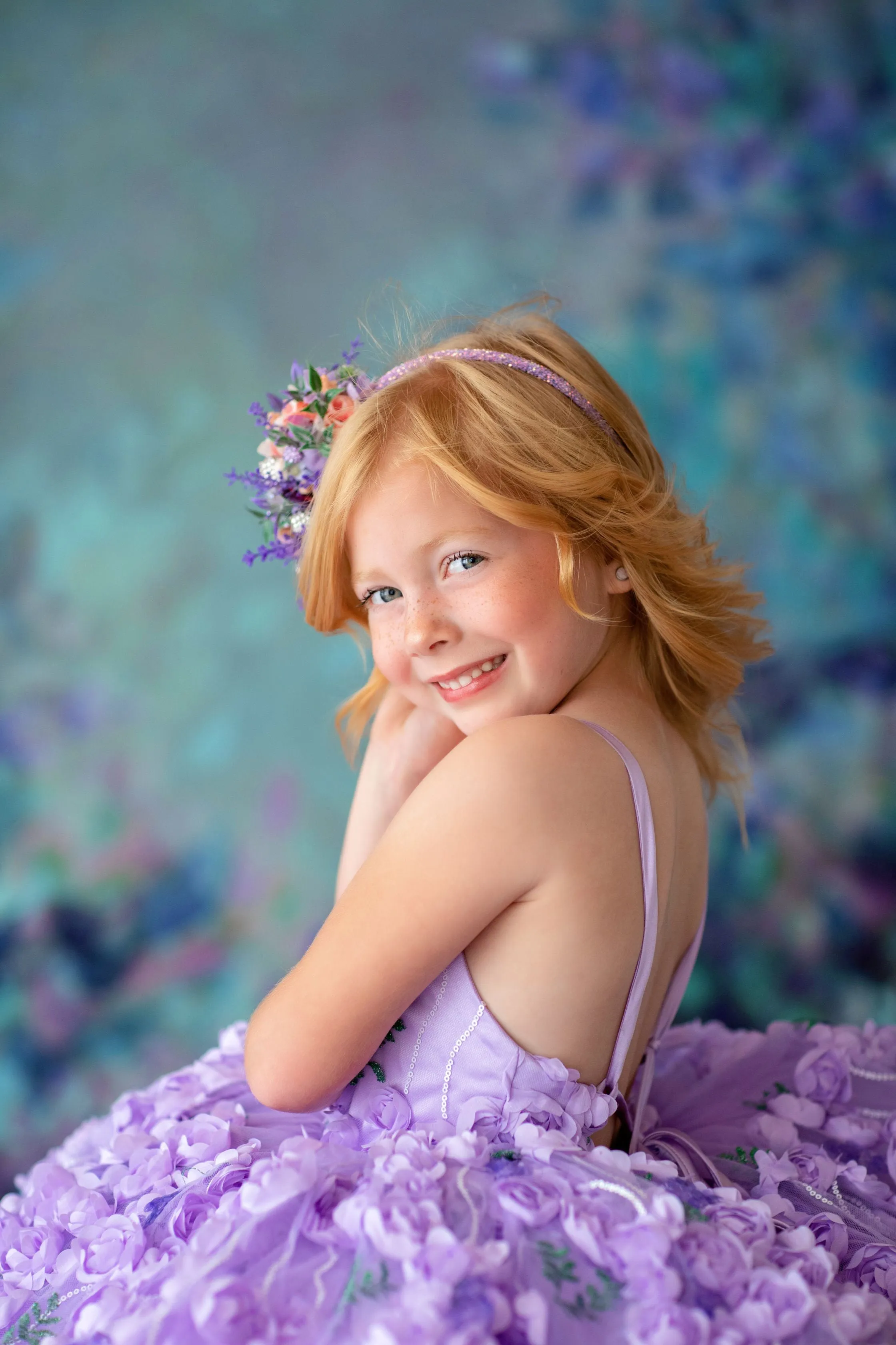 Petal "Eva" Petal Length Dress  Cape (4 Year-Petite 5 Year)