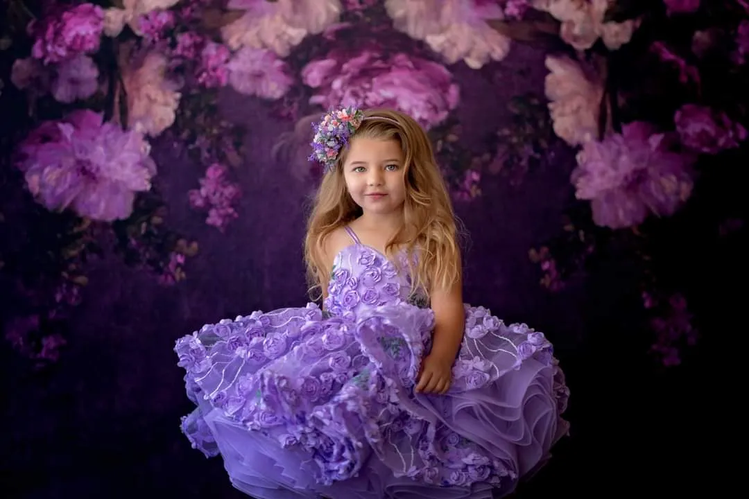 Petal "Eva" Petal Length Dress  Cape (4 Year-Petite 5 Year)