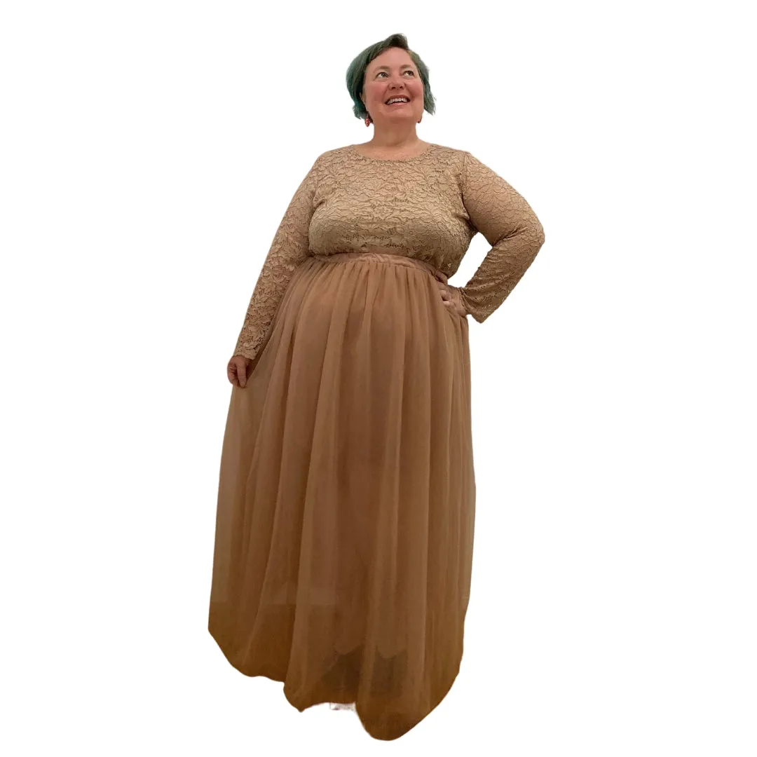 Plus Size Chic Tulle Skirt