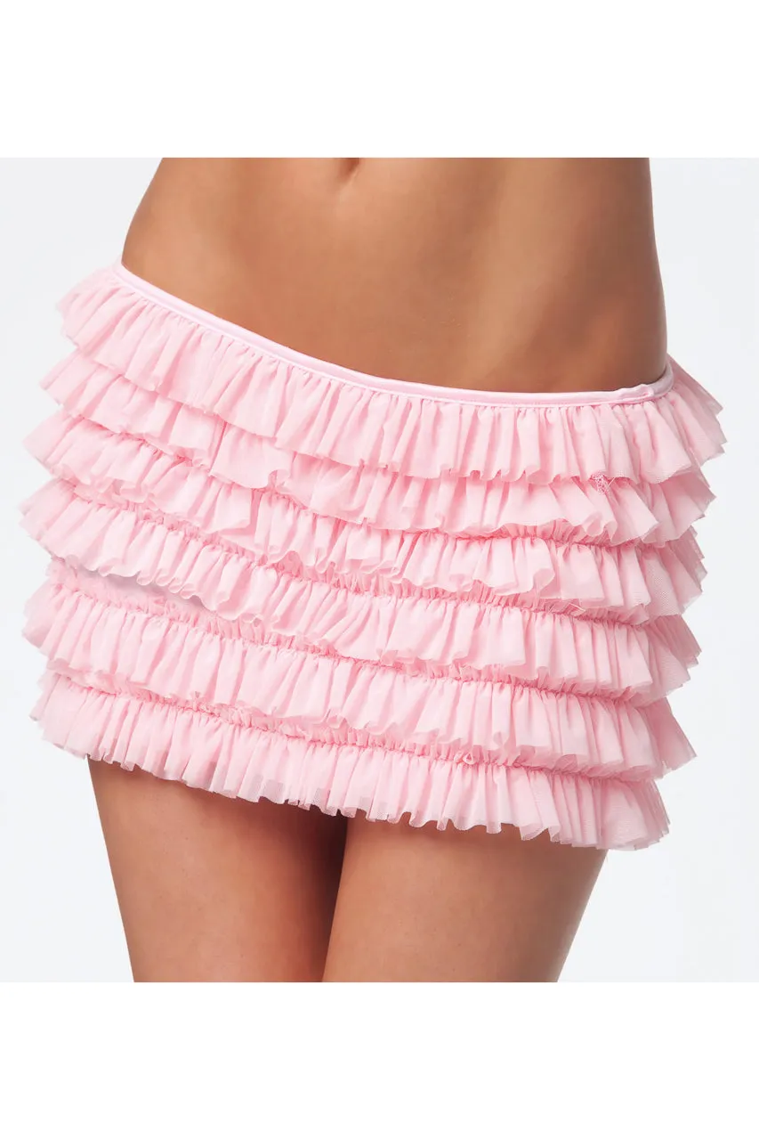 Plus Size Layered Ruffle Skirt