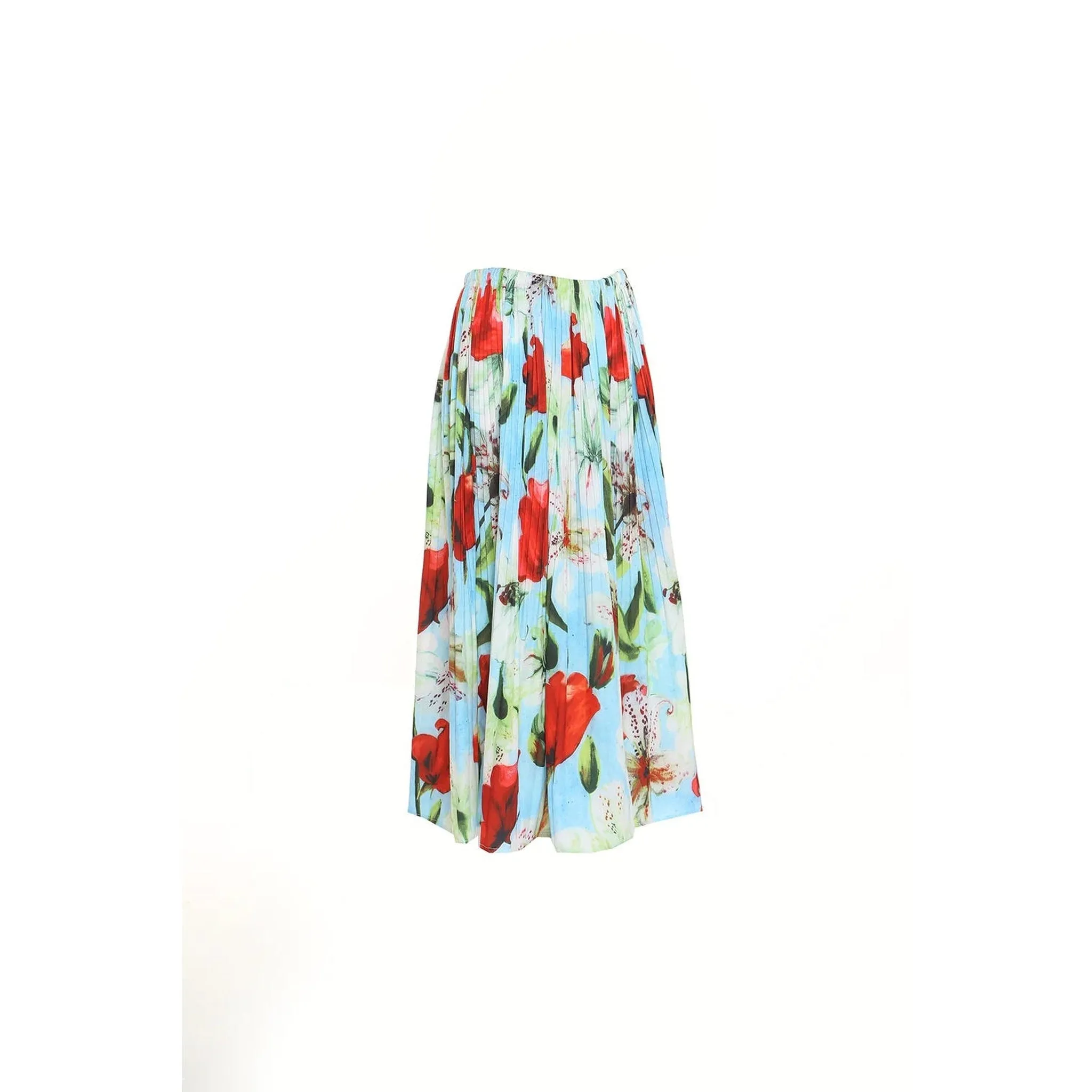 Poppy Print Skirt - O/S