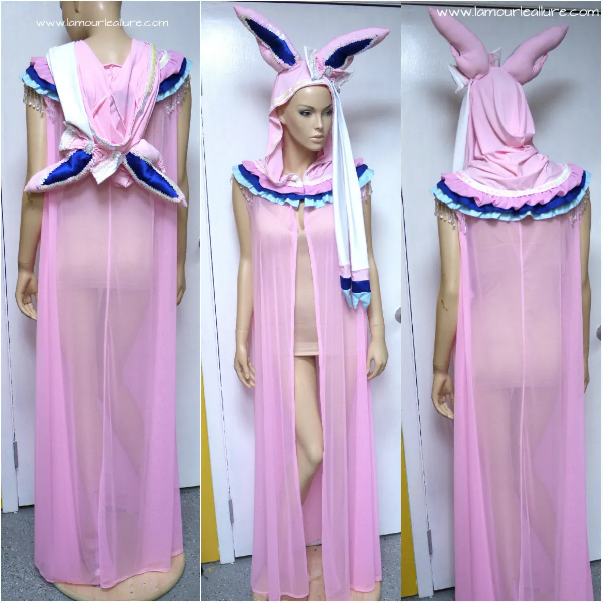 Preorder Flareon Inspired Ear Cape Robe Cosplay Dance Costume Halloween