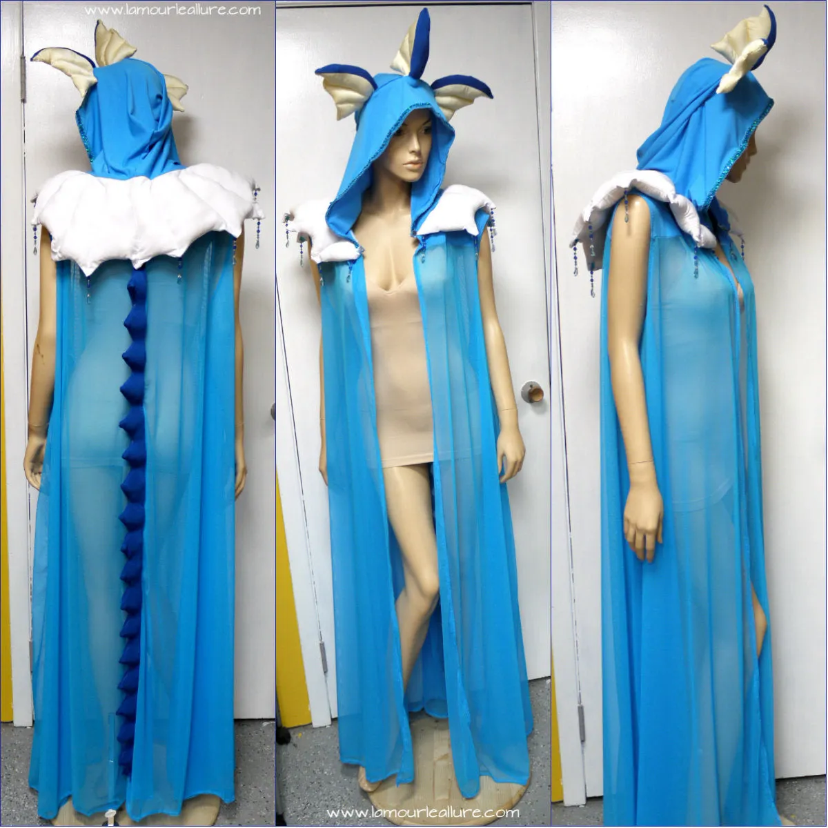Preorder Flareon Inspired Ear Cape Robe Cosplay Dance Costume Halloween