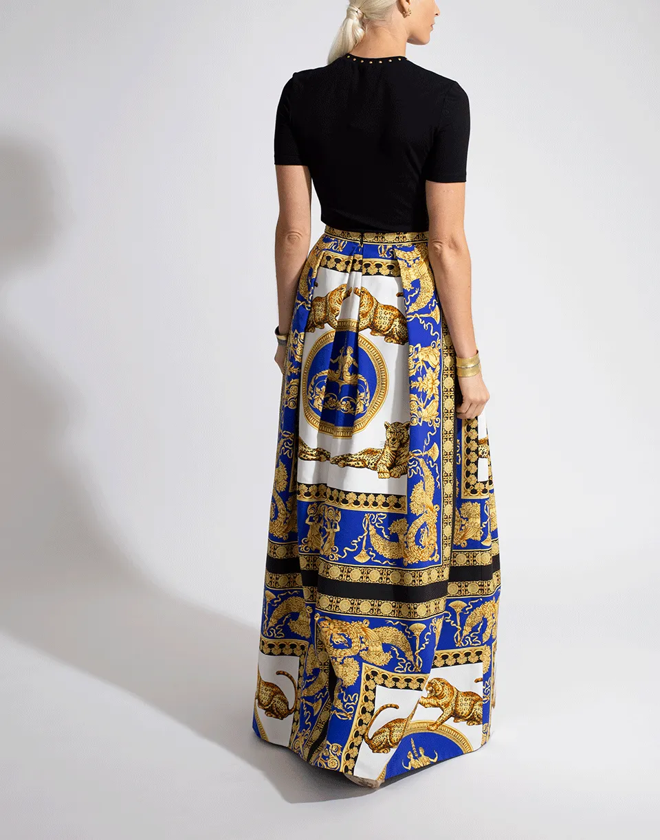 Printed Maxi Skirt