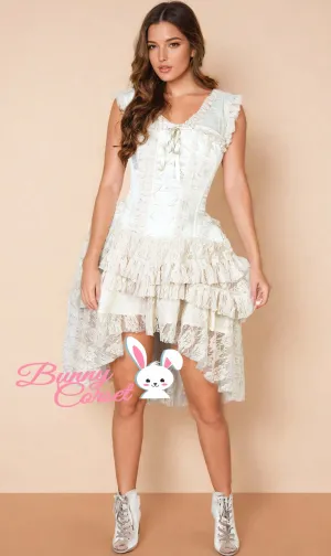 Printed Victorian Inspired Corset Dress