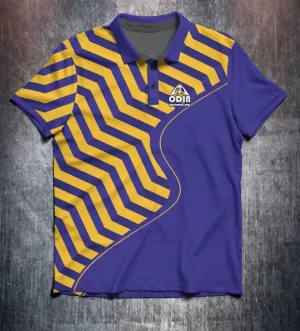 Purple Yellow ZigZag Design Shirt