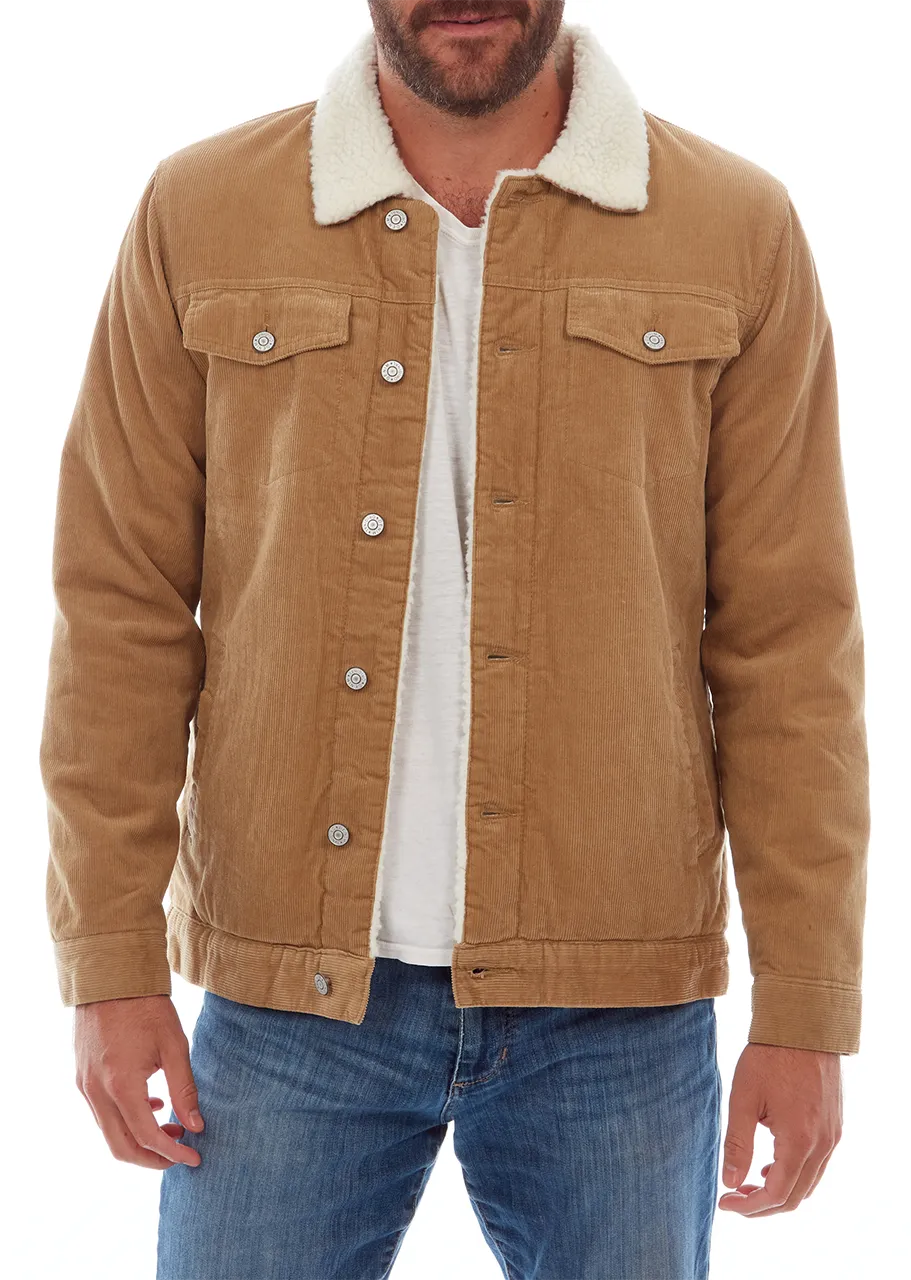 PX - "KOLTON" Corduroy Aviator Jacket in Khaki