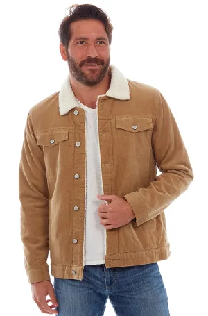 PX - "KOLTON" Corduroy Aviator Jacket in Khaki