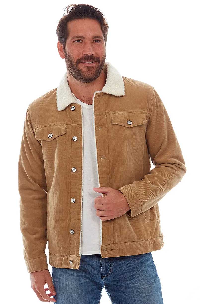 PX - "KOLTON" Corduroy Aviator Jacket in Khaki