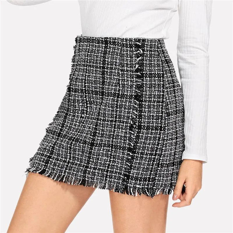 Quinta Frayed Edge Skirt
