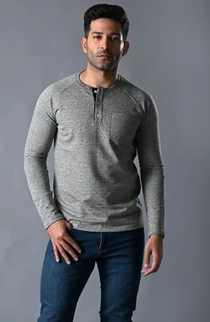 RAGLAN HENLEY - GREY