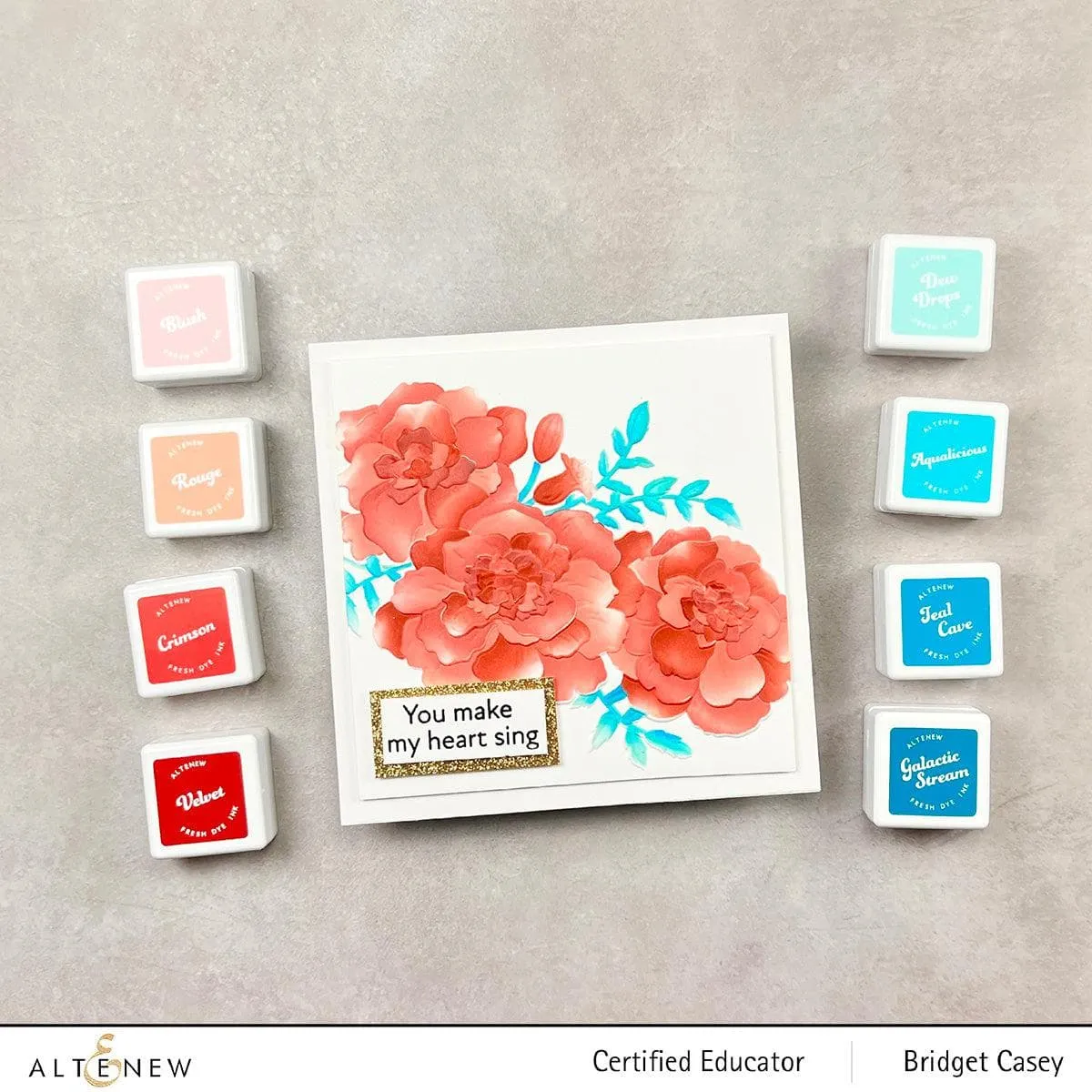 Red Sunset Fresh Dye Ink Mini Cube Set