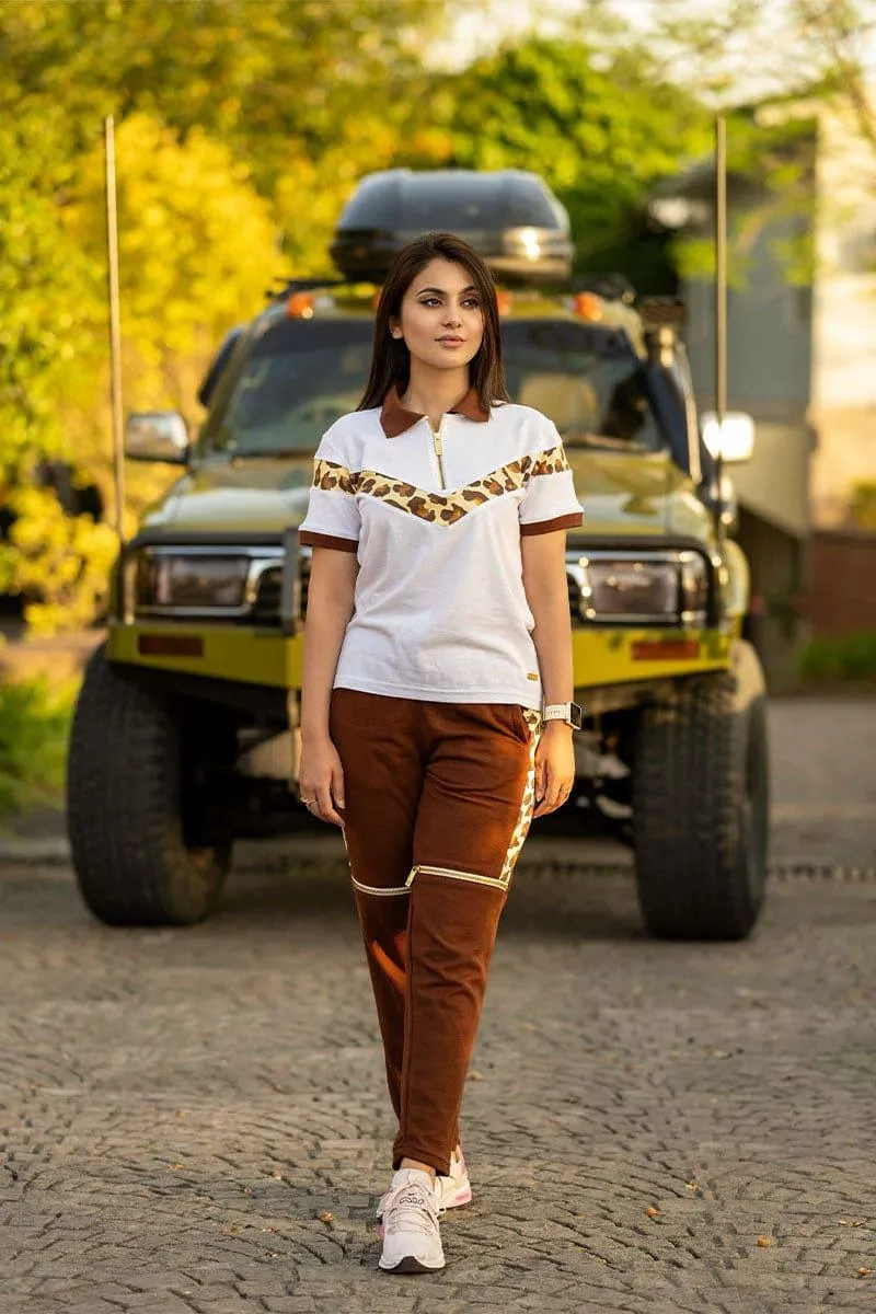 Regal Cheetah (White) Twin Set