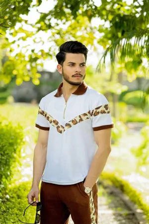 Regal Cheetah (White) Twin Set