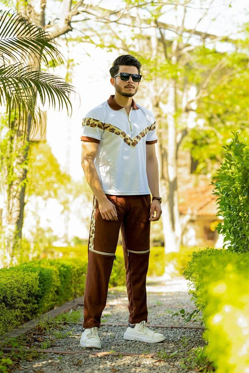 Regal Cheetah (White) Twin Set