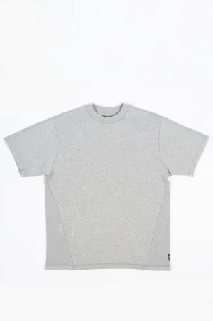 REIGNING CHAMP X JIDE OSIFESO KNIT FLAPBACK WAFFLE MOCKNECK T-SHIRT GREY