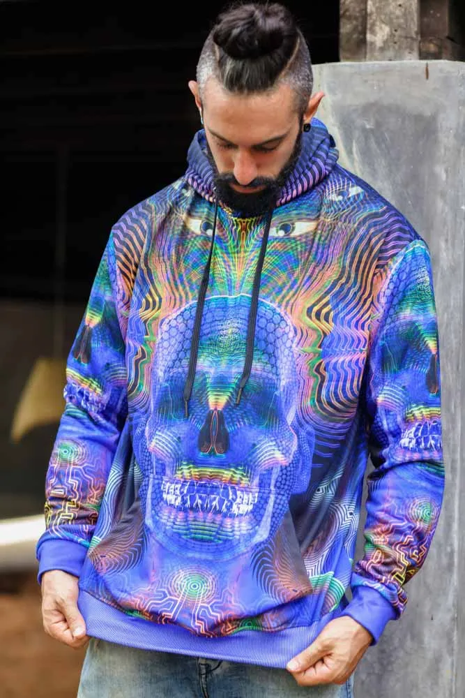 Sacred Geometry Hoodie | Fractal Hoodie | Psy Clothing | Festival Hoodie | Psychedelic Sweater | Yamantaka (HD)