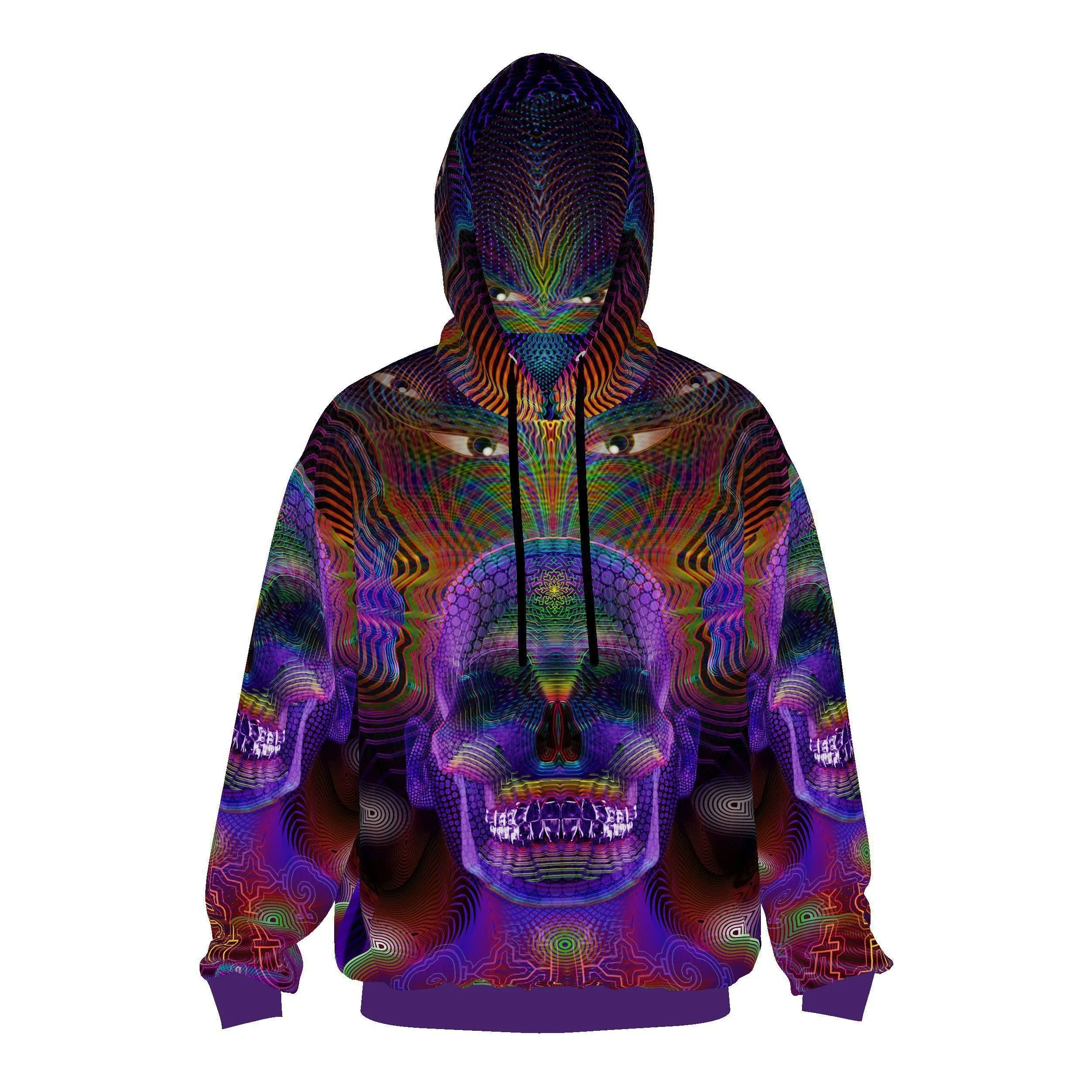 Sacred Geometry Hoodie | Fractal Hoodie | Psy Clothing | Festival Hoodie | Psychedelic Sweater | Yamantaka (HD)