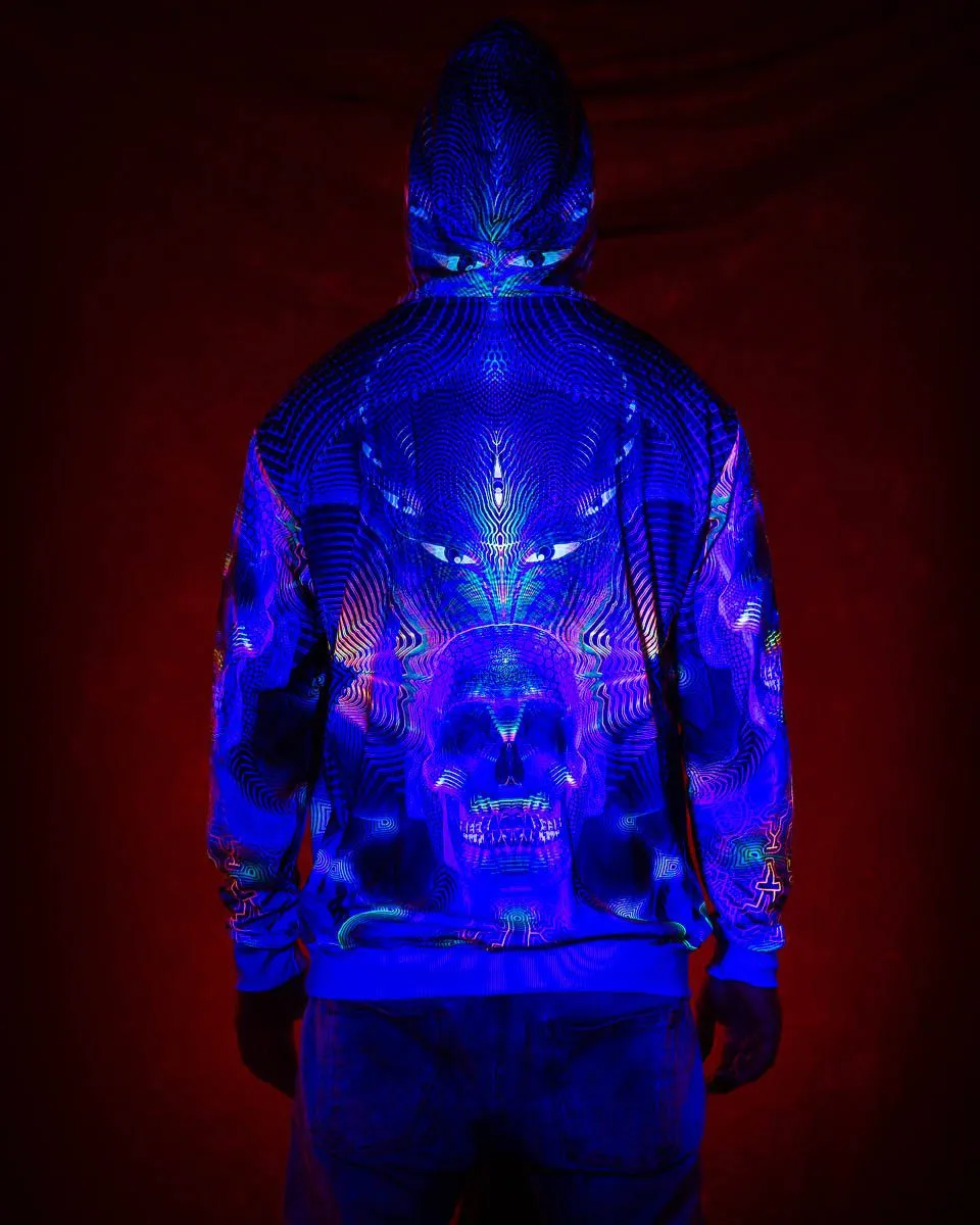Sacred Geometry Hoodie | Fractal Hoodie | Psy Clothing | Festival Hoodie | Psychedelic Sweater | Yamantaka (HD)